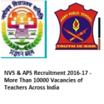 Navodaya Vidyalaya & Army Public School Recruitment 2016-17 | 10000 Vacancies | Teachers | Across India