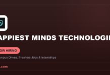 Happiest Minds Hiring 2026 | Associate Data Scientist – SQL Happiest Minds Technologies is hiring — off-campus drives, freshers jobs and internships in India
