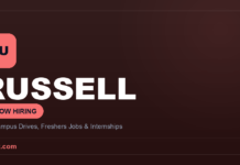 Russell Hiring 2026 | Graduate Trainee (Apprentice), Global Russell is hiring — off-campus drives, freshers jobs and internships in India
