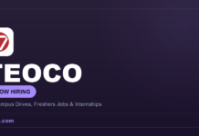 TEOCO Hiring 2026 | Data Engineer TEOCO is hiring — off-campus drives, freshers jobs and internships in India